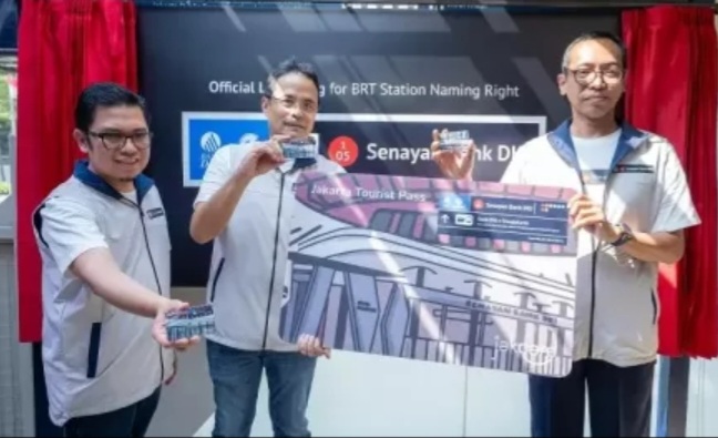Halte GBK menjadi Senayan Bank DKI usai Bank DKI dan PT Transjakarta bersinergi [sindonews]