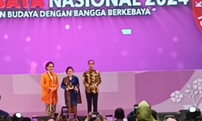 Ibu Negara, Iriana Joko Widodo (Jokowi), memperoleh penganugerahan Ibu Bangsa di acara puncak peringatan Hari Kebaya Nasional 2024 [okezone]