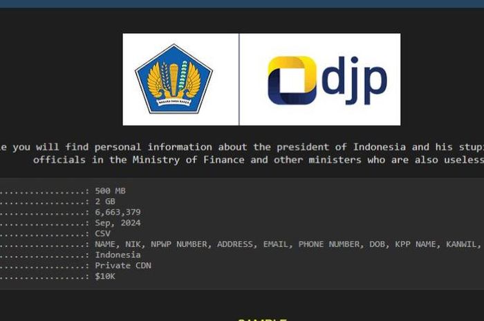 Data NPWP 6,6 juta bocor termasuk milik Presiden Jokowi dan para Menteri [ntvnews]