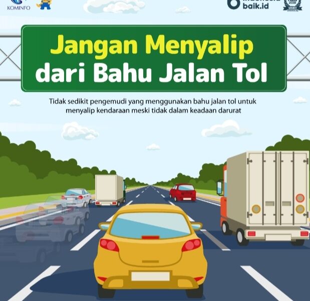 Ilustrasi bahu jalan tol [indonesiabaik]