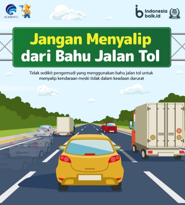 Ilustrasi bahu jalan tol [indonesiabaik]