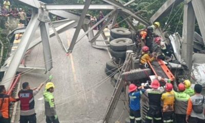 Jembatan Busui ambruk, jalur Kaltim-Kalsel lumpuh [tribunnews]