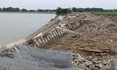 Tembok sungai Rp 40 miliar di Bojonegoro ambrol [suarasurabaya]