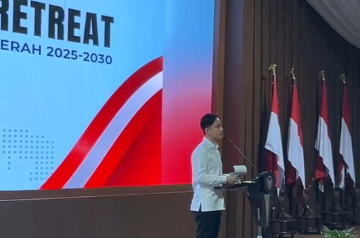 Wapres Gibran Rakabuming Raka sampaikan materi di retret Kepala Daerah yang digelar di Akmil Magelang  [detik]