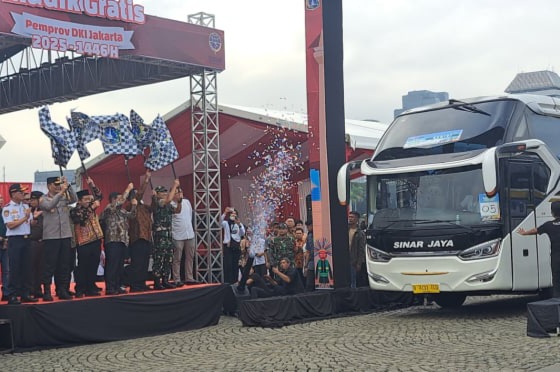 Pramono Anung lepas pemudik Lebaran 2025 [viva]
