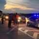 Rombongan jemaah haji lewat di Tol Sibanceh [bithe]