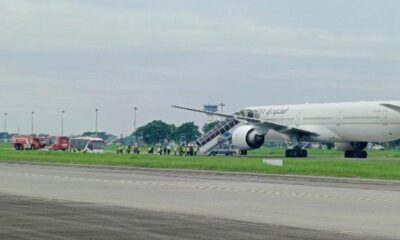 Pesawat Saudi Airlines mendarat darurat usai dapat ancaman bom [tribunnews]