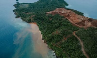 Salah satu pulau di Raja Ampat, Papua Barat yang dijadikan sebagai lokasi pertambangan nikel [suarasurabaya]