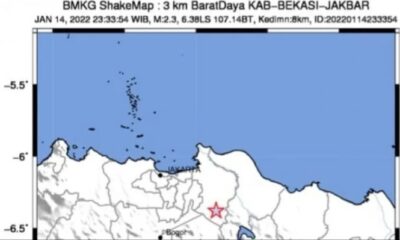 Bekasi Diguncang Gempa M 2,6 [megapolitan]