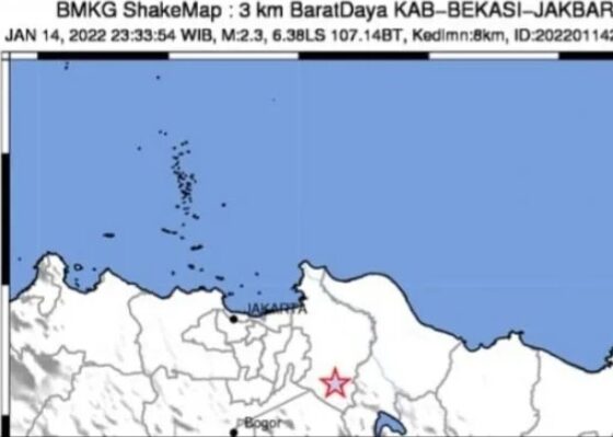 Bekasi Diguncang Gempa M 2,6 [megapolitan]