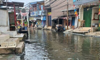 Ilustrasi banjir yang menggenang di Jakarta [disway]
