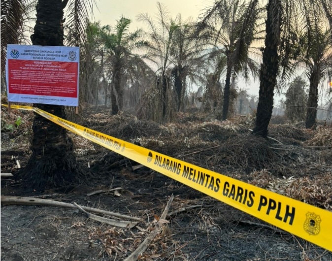 KLH segel 4 perusahaan di Riau sebab picu karhutla [kemenlh]