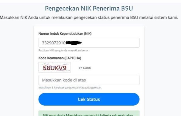 Waspada link palsu BSU beredar [tribunnews]