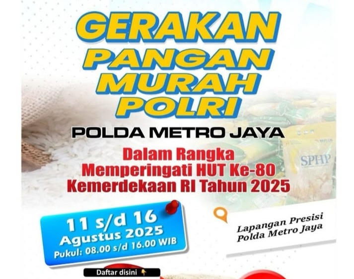 Gerakan pangan murah polri dari Polda Metro Jaya [instagram]