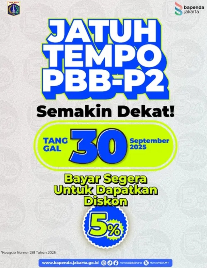 Jakarta beri diskon pbb 5% [liputan6]