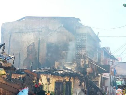 Kebakaran di Taman Sari [tribunnews]