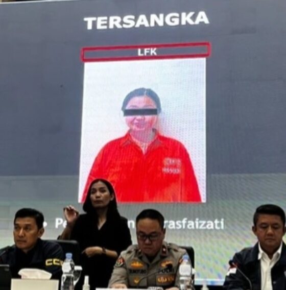Laras Faizati jadi tersangka penghasutan bakar Mabes Polri [kumparan]