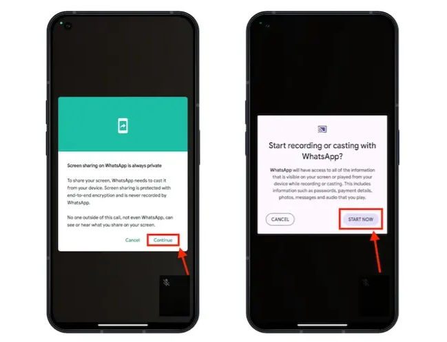 Ilustrasi fitur share screen di whatsapp [dbklik]