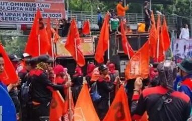 Ilustrasi demo [tribunnews]