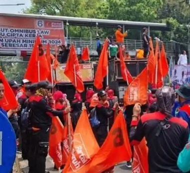 Ilustrasi demo [tribunnews]