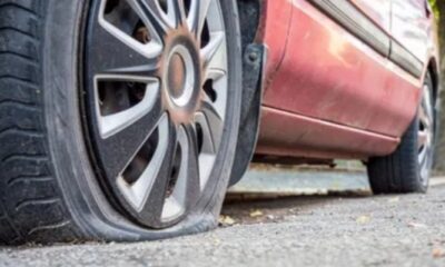 Ilustrasi ban bocor [tirto]