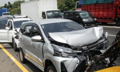 Ilustrasi tabrakan beruntun di jalan tol [mpm-rent]