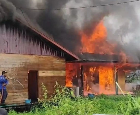Ilustrasi kebakaran rumah di Angana Kutai Kartanegara [prokal]