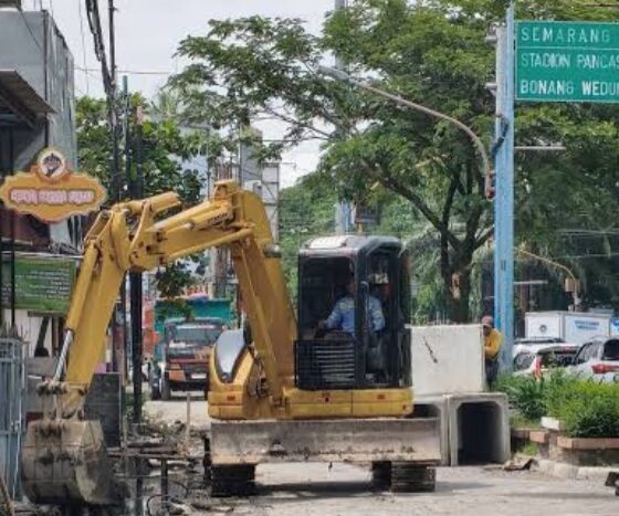 Perbaikan drainase di Demak [facebook]