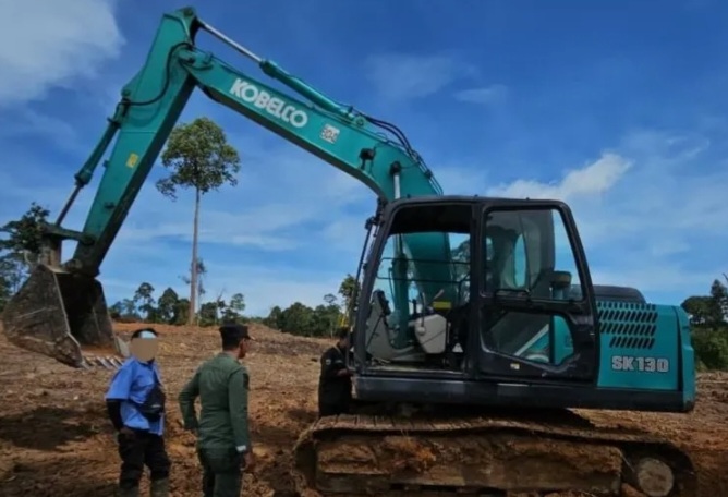 Ditetapkan 2 tersangka Pembukaan Lahan Kawasan Hutan Lindung Sungai Wain [antaranews]