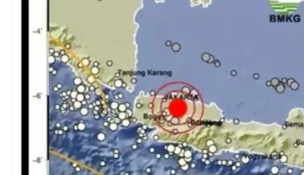Gempa di Bekasi M 2,7 [tribunnews]
