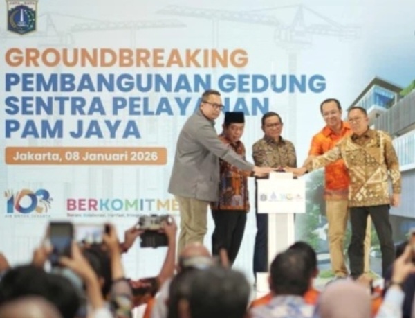 Pembangunan Gedung Sentra Pelayanan PAM Jaya [kumparan]