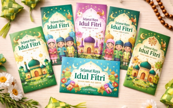 Ilustrasi peluang usaha amplop lebaran custom [ai]