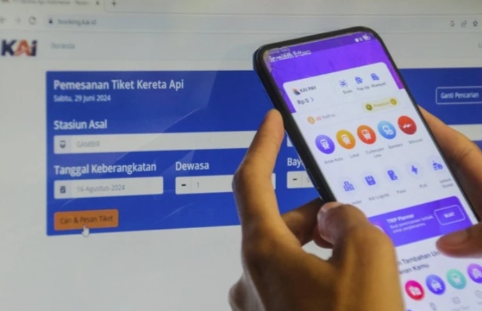 Ilustrasi pesan tiket kereta api mudik lebaran 2026 [kumparan]