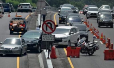 Ilustrasi contraflow [polri]