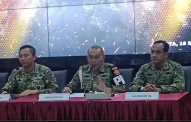 Puspom amankan 4 tersangka penyiraman aktivis KontraS bernama Andrie Yunus [jambione]