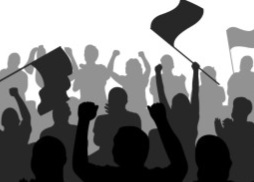 Ilustrasi demo [bisnis]