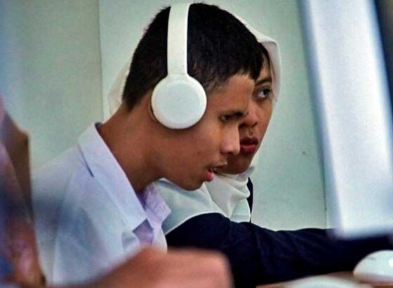 Ilustrasi disabilitas mengerjakan soal TKA [fornews]