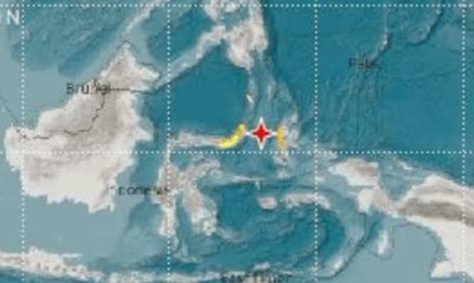 Ilustrasi gempa di Sulawesi Utara [instagram]