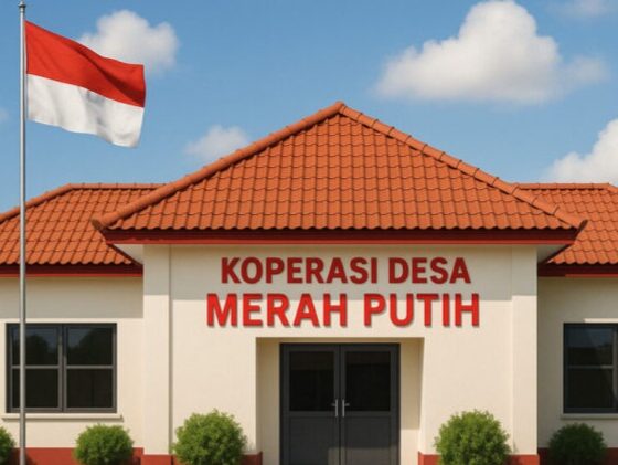 Ilustrasi koperasi desa merah putih [berauterkini]