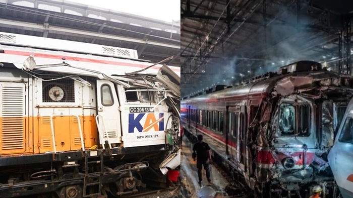 Insiden kecelakaan kereta api dan KRL di Bekasi [tajuknasional]