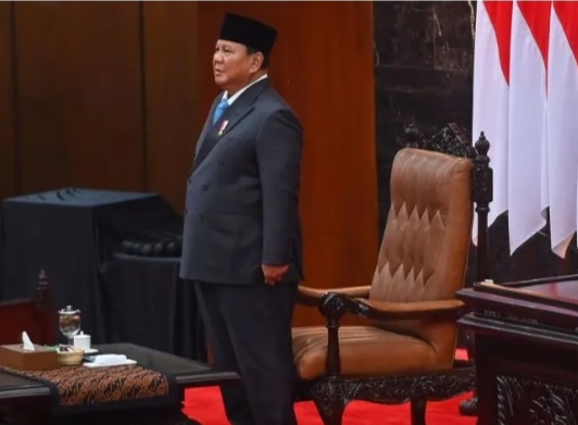 Presiden Prabowo Subianto sampaikan KEM-PPKF di rapat DPR RI [antara]