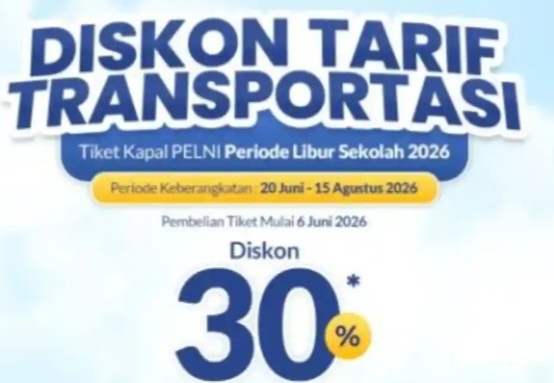 Ilustrasi diskon tiket kapal 30 persen [tribunnews]