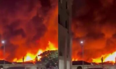 Kampung Pasar Jiung Kemayoran terbakar [viva]
