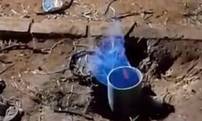 Pengeboran sumur bor di Pamekasan dihentikan sebab mengeluarkan gas dan semburkan api [facebook]