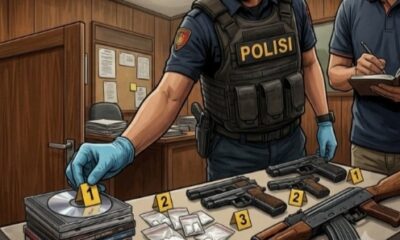 Ilustrasi temuan senjata api di Ruang Kepala Yayasan Sekolah Swasta di Jaksel [suara]