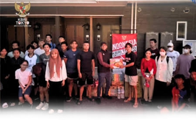 KBRI Tokyo memberikan bantuan untuk WNI yang terkena dampak Gempa Kumamoto [instagram]