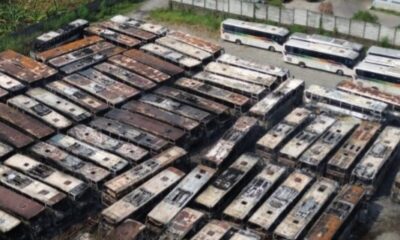 Kebakaran di Pangkalan Cikarang, 50 Bus Ludes [radarbekasi]