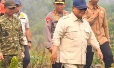 Prabowo meninjau langsung Titik Kebakaran Karhutla di Kalimantan [instagram]