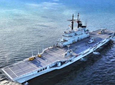 Kapal induk pertama TNI AL, ITS Giuseppe Garibaldi akhirnya tiba di Jakarta [instagram]