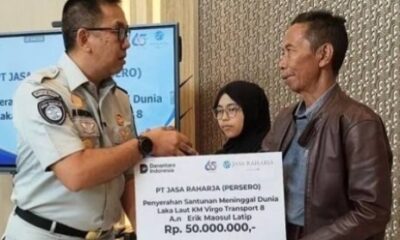 Santunan Rp 70 Juta diberikan ke Ahli Waris Korban KMP Virgo Transport 8 [disway]